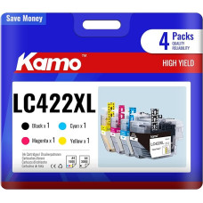 kamo LC-422 XL spausdintuvo kasetės suderinamos su Brother LC-422VAL LC-422 LC-422XL kasetėmis, skirtomis MFC-J5340DW MFC-J5345DW MFC-J5740DW MFC-J6540DW MFC-J6940DW MFC-J5340DWE MFC-J5340DWE