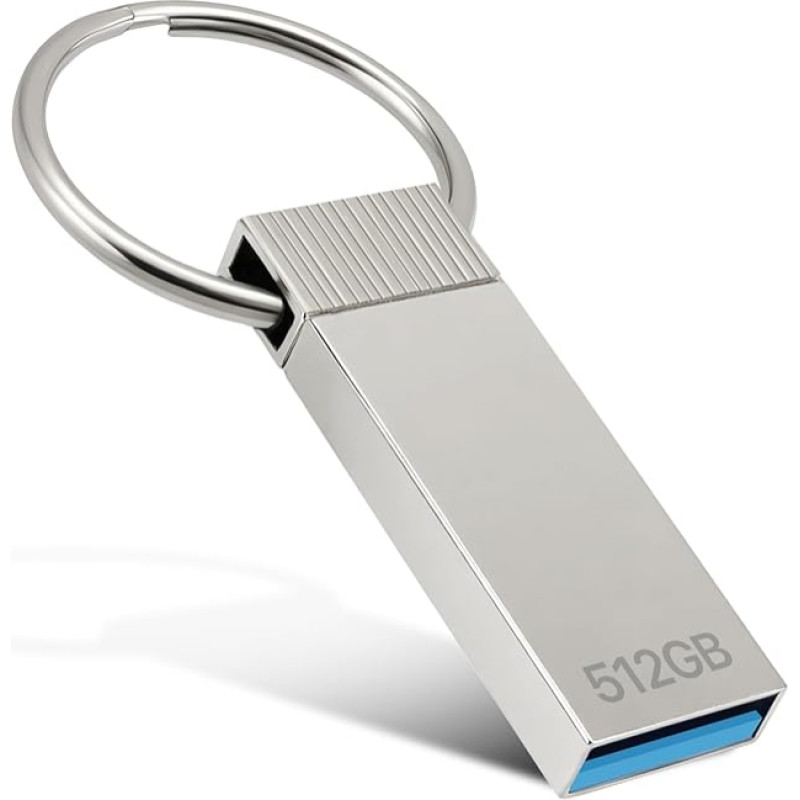 HUTRADE USB atmintinė 3.0 Greitaeigis didelės talpos USB atmintinė Metalinė duomenų saugykla, suderinama su nešiojamaisiais kompiuteriais / staliniais kompiuteriais / asmeniniais kompiuteriais