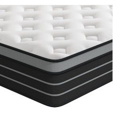 CBAEC-RSN Mattress 160 x 200 cm Box Spring Bed Hardness H3, Suitable for Children and Adults, Oeko-Tex Certified, Ergonomic 7-Zone Mattress Height 20 cm