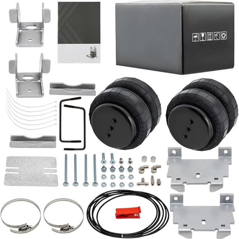Luftfedertaschen Kompatibel Mit Chevrolet Für Silverado 1500 2007-2018 Air Spring Bag Tow Assist Heckkompressor-Kit Luftfederungsfeder-Kit