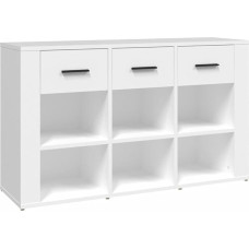 vidaXL Sideboard Chest of Drawers Multi-Purpose Cabinet Standing Cabinet Living Room Cabinet White 100 x 30 x 59.5 cm Wood Material