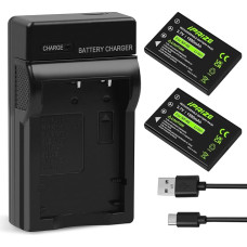 iPrize 2 x NP-60 Battery 1500 mAh and Charger for Fujifilm FinePix 50i, 601, F401, F410, F601, M603