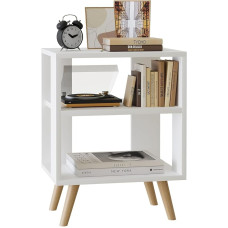 2 pakopų šoninis staliukas, šoninis staliukas, naktinis staliukas, naktinis staliukas su lentyna, plonas kavos staliukas, medinis, atviras sofos staliukas svetainei, miegamajam, vonios kambariui, biurui, modernus paprastas stilius