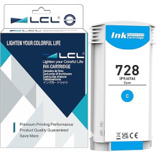 LCL suderinama rašalo kasetė 728 F9J67A 130 ml didelio našumo (žydra) Suderinama su HP DesignJet T730 36 colių spausdintuvu DesignJet T830 24 colių MFP DesignJet T830 36 colių MFP