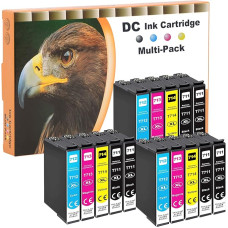 D&C 15x spausdintuvo kasetės, suderinamos su Epson 71Xl, 711XL, skirtos Epson Stylus B40W BX300F BX310FN BX600FW BX610FW Stylus S21 SX100 SX105 SX110 SX115 SX200 SX205 SX210 SX215 SX215 218 SX 2400 DX8450