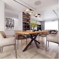 Didelis valgomojo stalo rėmas 