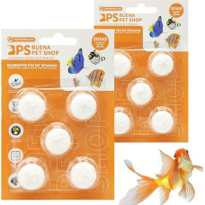 BPS 10 x žuvų maistas vienam savaitgaliui 3 dienoms, skirtas visų tipų akvariumo žuvų maisto blokams