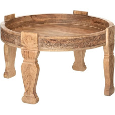 Atmosphera Gypsy Coffee Table Mango Wood Diameter 75 cm Chestnut Brown