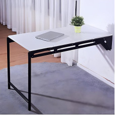 Moderner Klapptisch zur Wandmontage, Holz für kleine Räume (weiß)