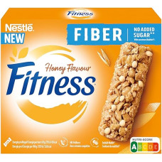Nestlé Fitness Fibre Honey Flavour No Added Sugar Breakfast Bar, Cereal Bar with Fibre, Pack of 1 (4 x 20 g)