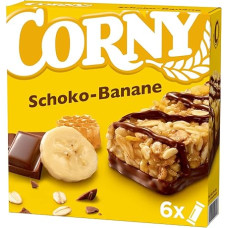 CORNY šokoladinis batonėlis su bananais, 150 g, 6 batonėlių dėžutė