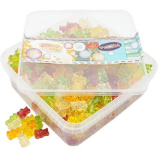 Deine Naschbox | Sugar-Free Fruit Gummy Bear Mix | 1 kg Naschbox | XL Bulk Pack for Party, Candy Bar & as a Gift - Juicy - Fruity - Sweet