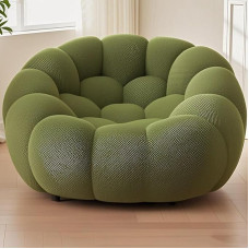 Creative Minimalist 3D Lazy Sofa Accent Chair Living Room Single Sofa Balcony Designer Study Sofa Creative Villa Apartment Suitable for Living Room Bedroom Hotel Office N, 119 x 112 x 70 cm