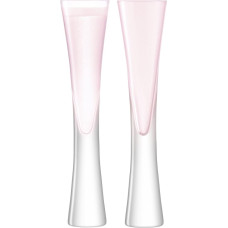 LSA International Moya x 2, rausva, šampano fleita 170 ml rožinės spalvos, 2 vnt.