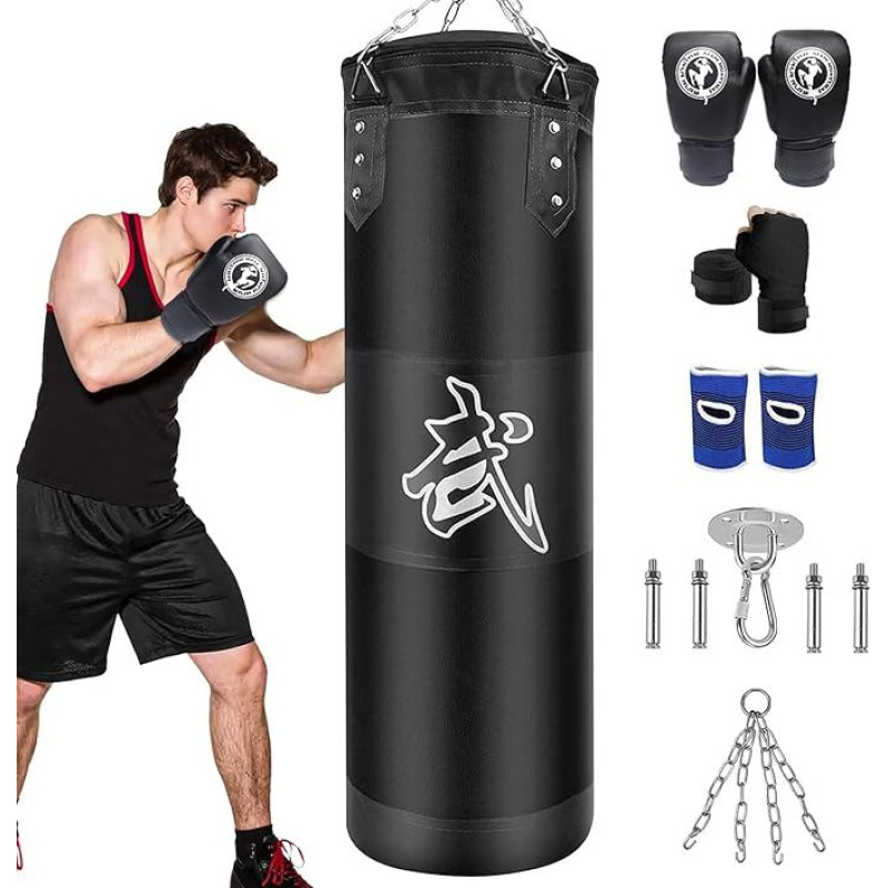 Punch Bag sieninis laikiklis fitneso suaugusiems: Punching Bag MMA Training de Neužpildyta