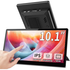 10,1 colio jutiklinis mini monitorius, IPS 1540 × 720 USB-C HDMI nešiojamasis antrinis ekranas su stovu ir garsiakalbiu, ištemptas juostos ekranas, skirtas nešiojamajam kompiuteriui Rasp PI AIDA64 STEM DIY
