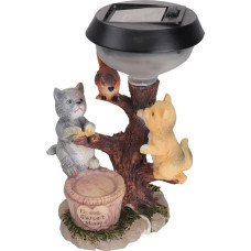 Cabilock Decorative Solar Light Cat Garden Figure Statue Sculpture Solar Lamp Garden Decoration Solar Garden Light Garden Lamp for Outdoor Garden Patio Lawn Balcony Yard Landscape Decoration