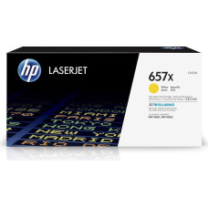 HP CF472X 657X High Yield Original LaserJet Toner Cartridge, Yellow, Pack of 1
