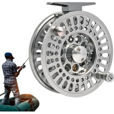 Fliegenrutenrolle, Aluminium-Fliegenrolle,Fliegenfischen-Vorderrolle | Angelausrüstung, Rolle aus Aluminiumlegierung zum Fliegenfischen, Angelbegeisterte