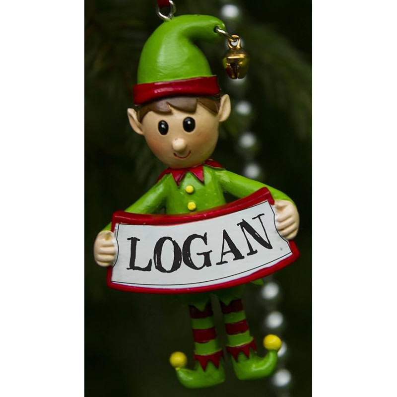 Boxer Gifts Logan Elf Decoration, Ceramic, Multi-Colour, 8 x 4.5 x 2 cm