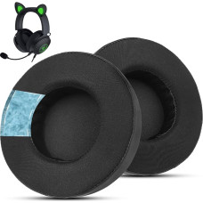 Wzsipod Cooling Gel Ear Pads Only for Razer Kraken V2 - Noise Isolating, Durable and Comfortable Protein Leather & Fabric Material - Easy Installation (Round)