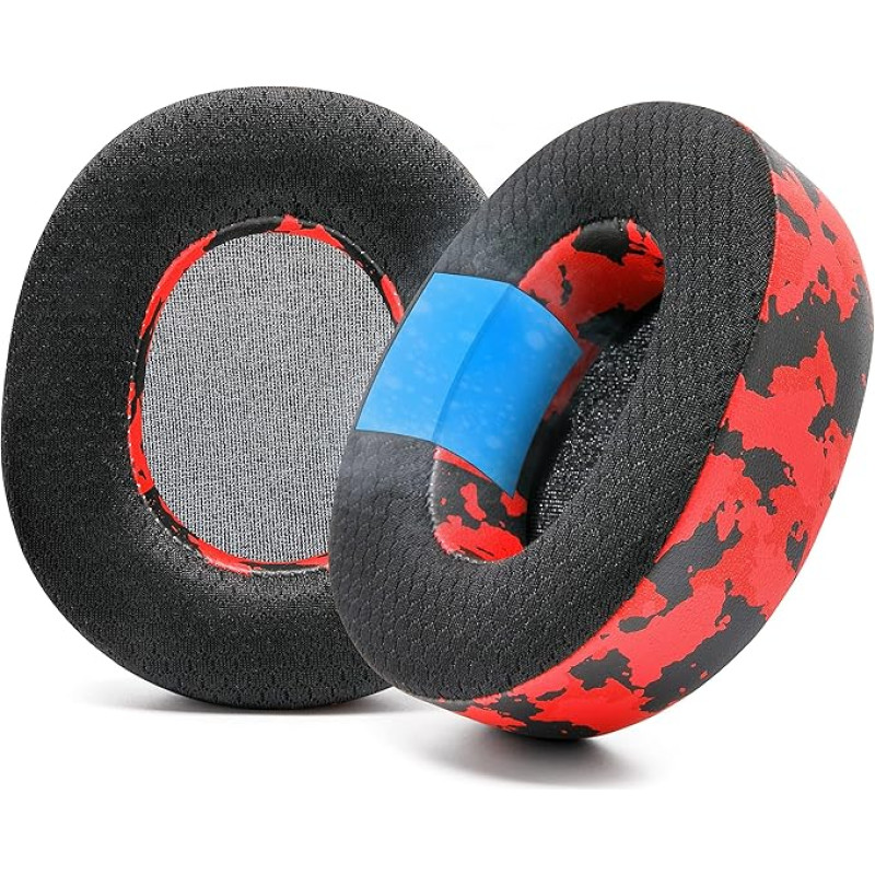 WC Freeze Nova Pro Wireless - Cooling Gel Replacement Ear Pads for Steelseries Arctis Nova Pro Wireless by Wicked Cushions, Enhanced Durability, Thickness and Soundproofing | Red Camo