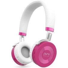 Puro Sound Labs JuniorJam Plus Volume Limiting Headphones for Kids, Safe Audio Protection for Hearing - Adjustable Bluetooth Headphones for Tablets, Smartphones, PCs (Pink)