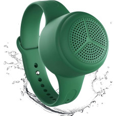 Momoho Bluetooth Speaker, Waterproof Portable Speaker with Portable Band, IPX7, Smallest Speaker, TF Card Game Support for Indoor Outdoor Hiking (Green)