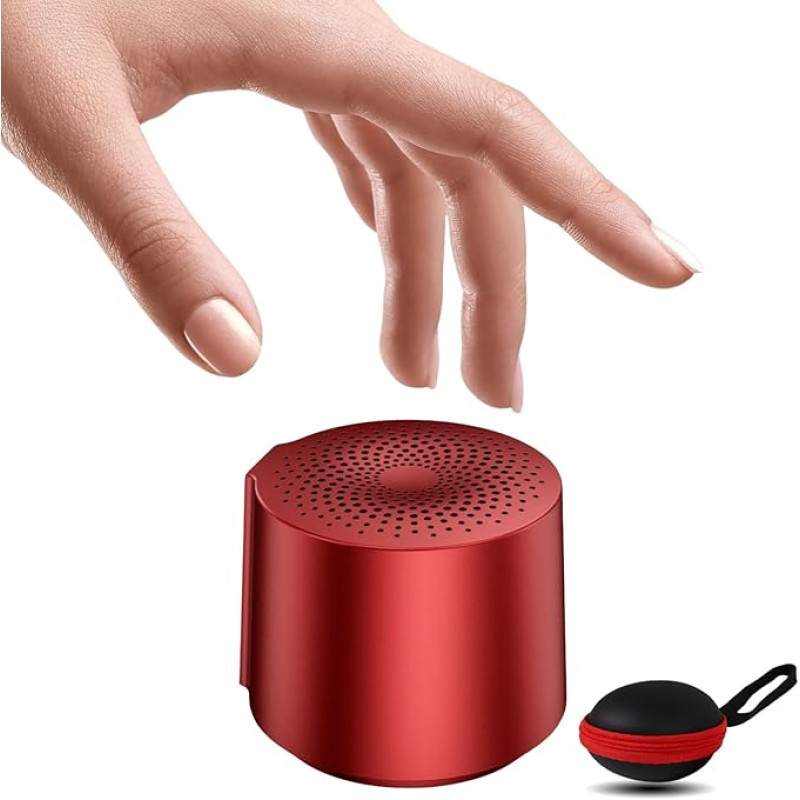 HOAIYO Bluetooth Speaker Small, Portable Wireless Mini Speaker Boxes, TWS Wireless Stereo Pairing, Microphone, 6 Hours Playback for Outdoor and Cycling (Travel Case Not Included)