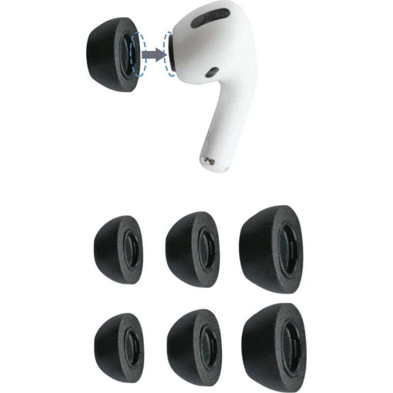 Comply Premium Foam Ear Passpieces, Compatible with AirPods Pro, Version 1.0, All Sizes, 3 pairs