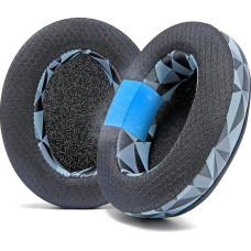 WC Freeze for Arctis Nova - Hybrid Fabric Cooling Gel Replacement Ear Pads for Arctis Nova Pro Wired, Nova 7, 5, 4, 3, 1 - Made by Wicked Cushions (Not Fits Nova Pro Wireless) | Geo Grey