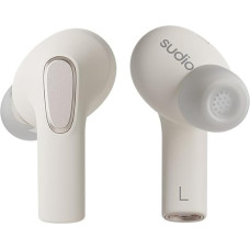 Sudio E3 White, In-Ear, True Wireless, Splash Proof, IPX4, Bluetooth v5.3, USB-C, 6 Hours Playtime