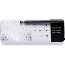 Lexon Rio Radio Dab+ & FM, Bluetooth Speaker 3 W, Battery Life 3 Hours (White)