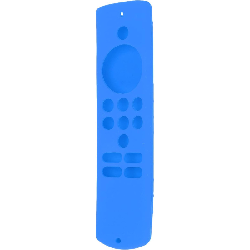 Qiilu Remote Control Cover Silicone Soft Non-Slip Shockproof Protective Case with Lanyard for Fire TV Stick Lite (Blue Suit)