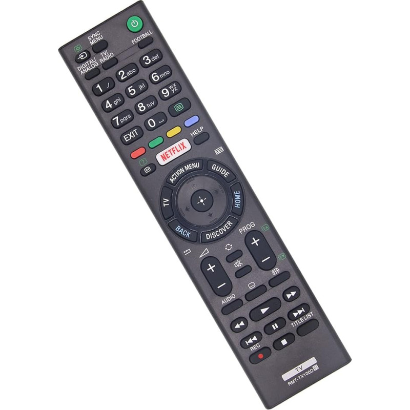 Replacement Remote Control for Sony Smart TV RMT-TX101J RMT-TX102U RMT-TX102D