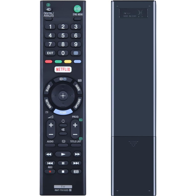 RMT-TX102D Replacement Remote Control for Sony Bravia Smart TV KDL-32WD751 KDL-32WD752 KDL-32WD755 KDL-40WD653 KDL-40R555C KDL-43WD751 KDL-48R550C KDL-444 8R553 C L-48R5 L-55C KDL-49WD751