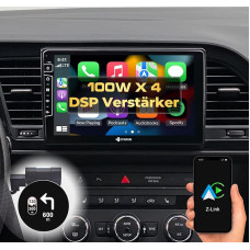 DYNAVIN Android Car Radio Sat Nav for Seat Leon Mk3, 9 Inch OEM Radio with Wireless Carplay and Android Car, Head-up Display, Includes DAB+: D9-SLN Premium Flex