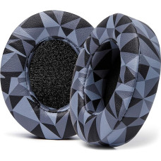 WC Wicked Cushions Replacement Ear Pads for Beats Studio 2 & 3 (B0501, B0500) Wired & Wireless | Does Not Fit Beats Solo | Softer Leather, Improved Foam and Stronger Adhesive | Geo Grey