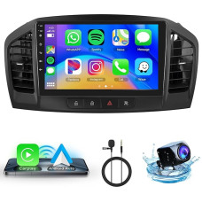 Hodozzy Android Car Radio for Opel Insignia 2008-2013/Buick Regal 2009-2013 Carplay Android Car with Sat Nav, 9 Inch Touchscreen with Mirror Link/WiFi/GPS/RDS/FM/Bluetooth/USB