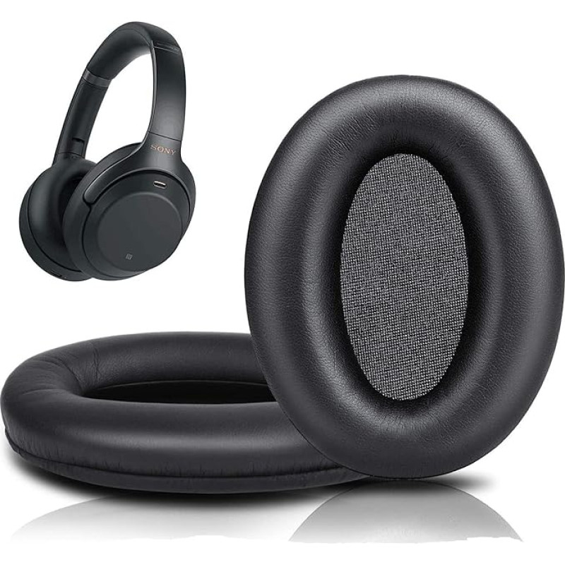 NUCNOK Replacement Ear Pads for Sony WH-1000XM5 Headphones, Replacement Ear Cushions for Over-Ear Headset, Replacement Pads for Sony WH-1000XM5 Headphones (Black)
