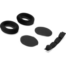 1 Pair Black Velour Foam Headphone Covers with 2 Acoustic Foams 1 Pillow Fit for Sennheiser HD545 HD565 HD580 HD600 HD650 HD265