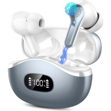 AOTONOK Wireless Earbuds, Bluetooth 5.3 Headphones in Ear with 4 ENC Noise Cancelling Mic, LED Display Wireless Earphones