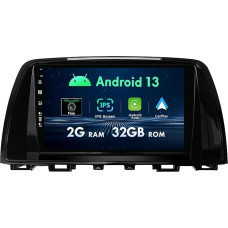 9 Inch Android Car Radio for Mazda 6 GJ Atenza 2012-2017 [2G+32G] Rear View Camera Support GPS/WLAN/BT5.0/SWC/Carplay/DAB/RDS/FM