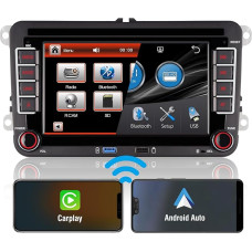 7 Inch High Performance DSP Car Radio for VW Golf 5 Golf 6 Polo Passat Tiguan Touran T5 Radio Built-in Wireless Carplay & Android Car Navigation Steering Wheel Control Bluetooth 1080P IPS Screen AM FM