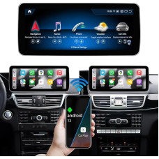 Road Top 10.25 Inch Android 13 Car Radio Touchscreen Wireless Carplay for Mercedes Benz E-Class W212 2009-2014 Year Car Stereo Support Wireless Android Car, Navigation