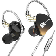 CCA ND DD3 4 Tone Adjustable Dual Cavity Dual Magnetic Dynamic IEM Earphones Clear Sound and Deep Bass Wired Gaming Earbuds with Detachable 2 Pin