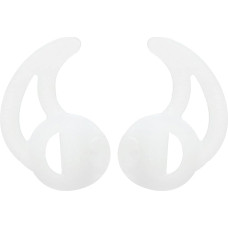 sourcing map Silicone Fins Earplugs for Two Way Radio Earphones Replacement Earplugs for Coil Tube Headset (2 Pairs of Fins Small), White 2 Pieces