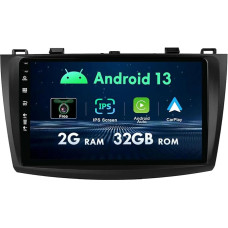 MISONDA 9 Inch IPS Car Radio Android for Mazda 3 (2009-2013) - CarPlay + GPS + Camera Support DAB/Steering Wheel Control/MirrorLink/RDS/FM/Bluetooth/AUX-2GB + 32GB