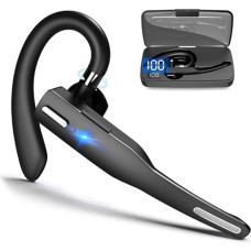 Cuifati YYK-525 Business Headset Ultra Lightweight Ear Hook Design with 500mA Charging Case for Devices with or with Adapter