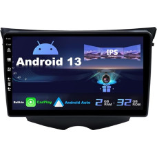 SXAUTO Android 13 IPS Car Radio for Hyundai Veloster FS (2011-2017) - Built-in CarPlay / Android Car - Reversing Camera Free - 2G + 32G - Steering Wheel Control DAB Fast Boot WiFi DSP BT - 2 DIN 9